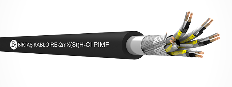 RE-m2X(St)H-CI-PIMF    90°C / 500 V Cu-MT-XLPE-ISCR-OSCR-LSZH-7DW